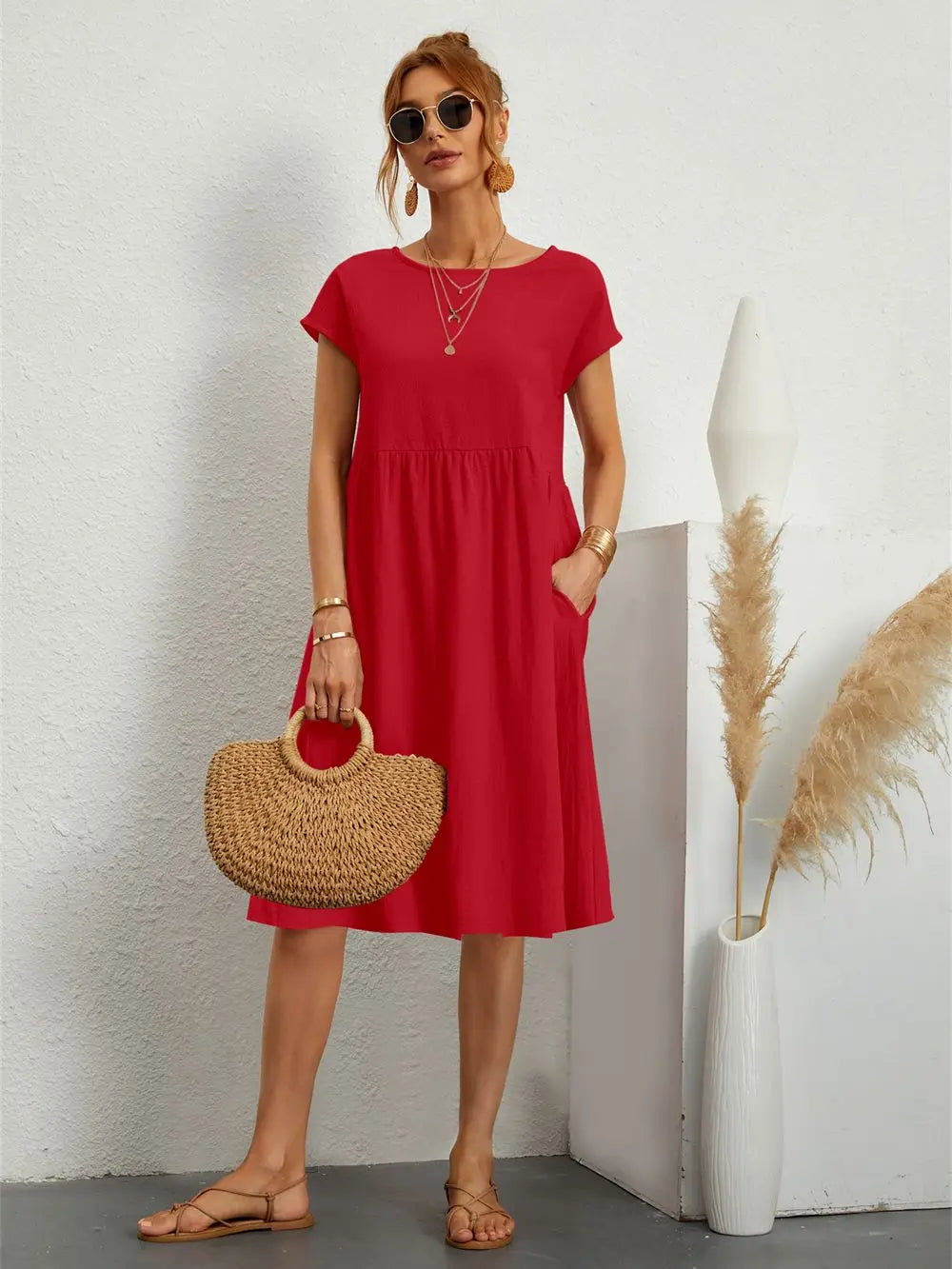 Comfy Side Pocket Sundress
