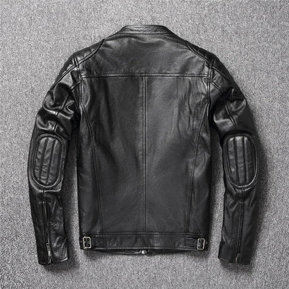 Men's Classic Biker Leather Jacket