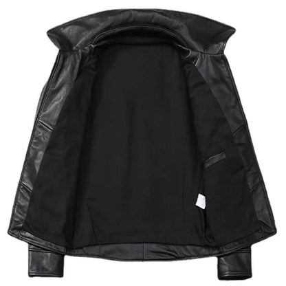 Rugged Vintage Leather Mens Jacket