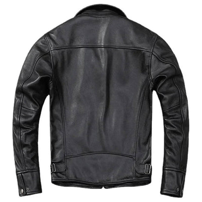 Rugged Vintage Leather Mens Jacket