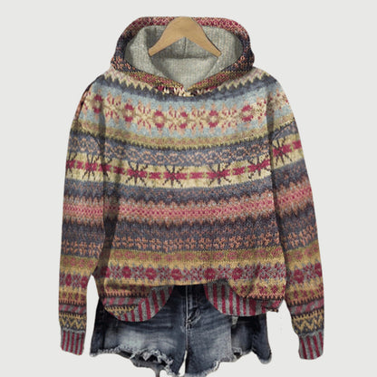 Soft Women's Fair Isle Knit Sweatshirt