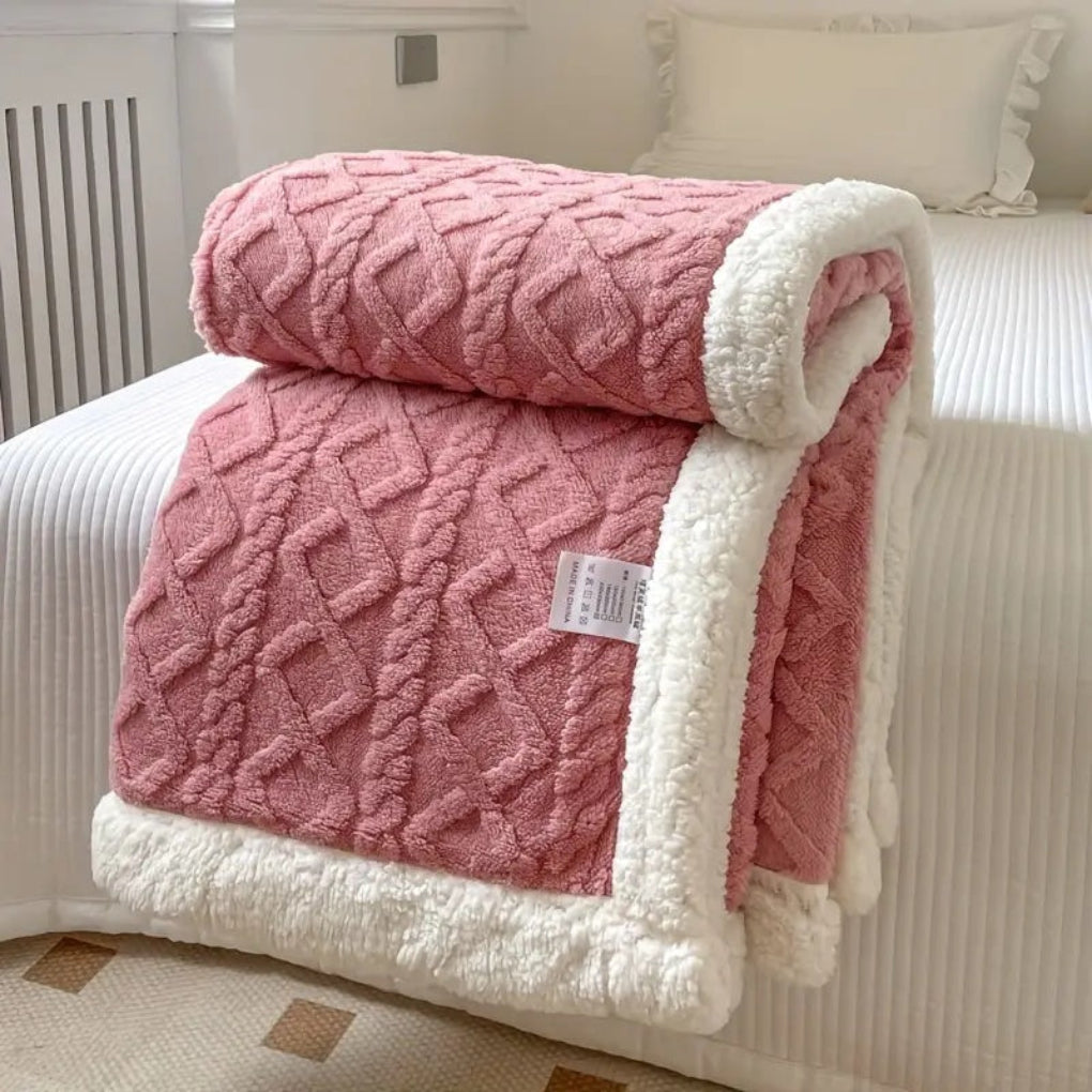 Plush Fleece Throw Blanket