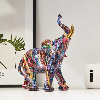 Modern Gold Elephant Decor Statue - Nocini