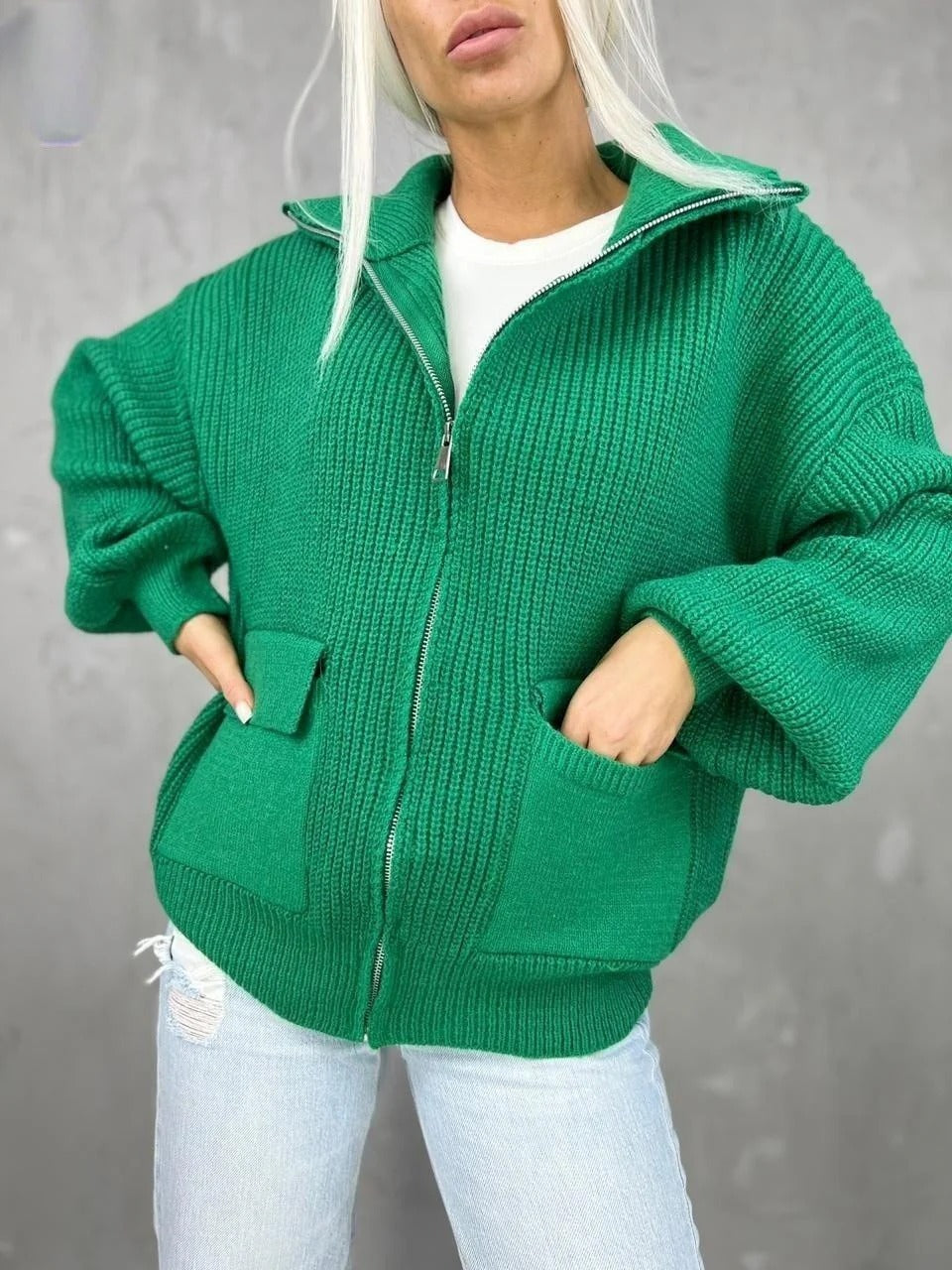 Soft Women's Zip Up Cardigan Jacket