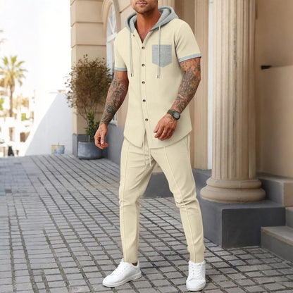 Men's Casual Hoodie Set