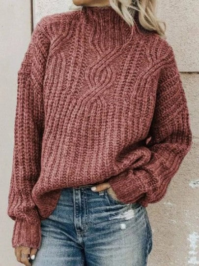 Cozy Women's Wool Cable Knit Sweater - Nocini