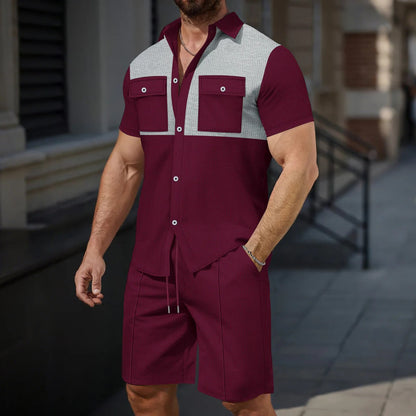 Men's Casual Tee and Shorts Set – Lightweight Comfort Fit - Nocini