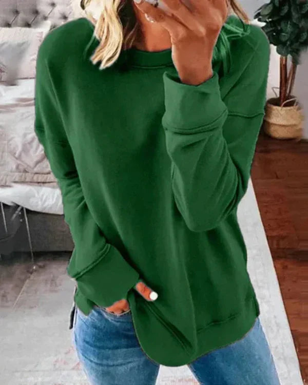 Comfy Women's Cotton Long Sleeve Sweatshirt