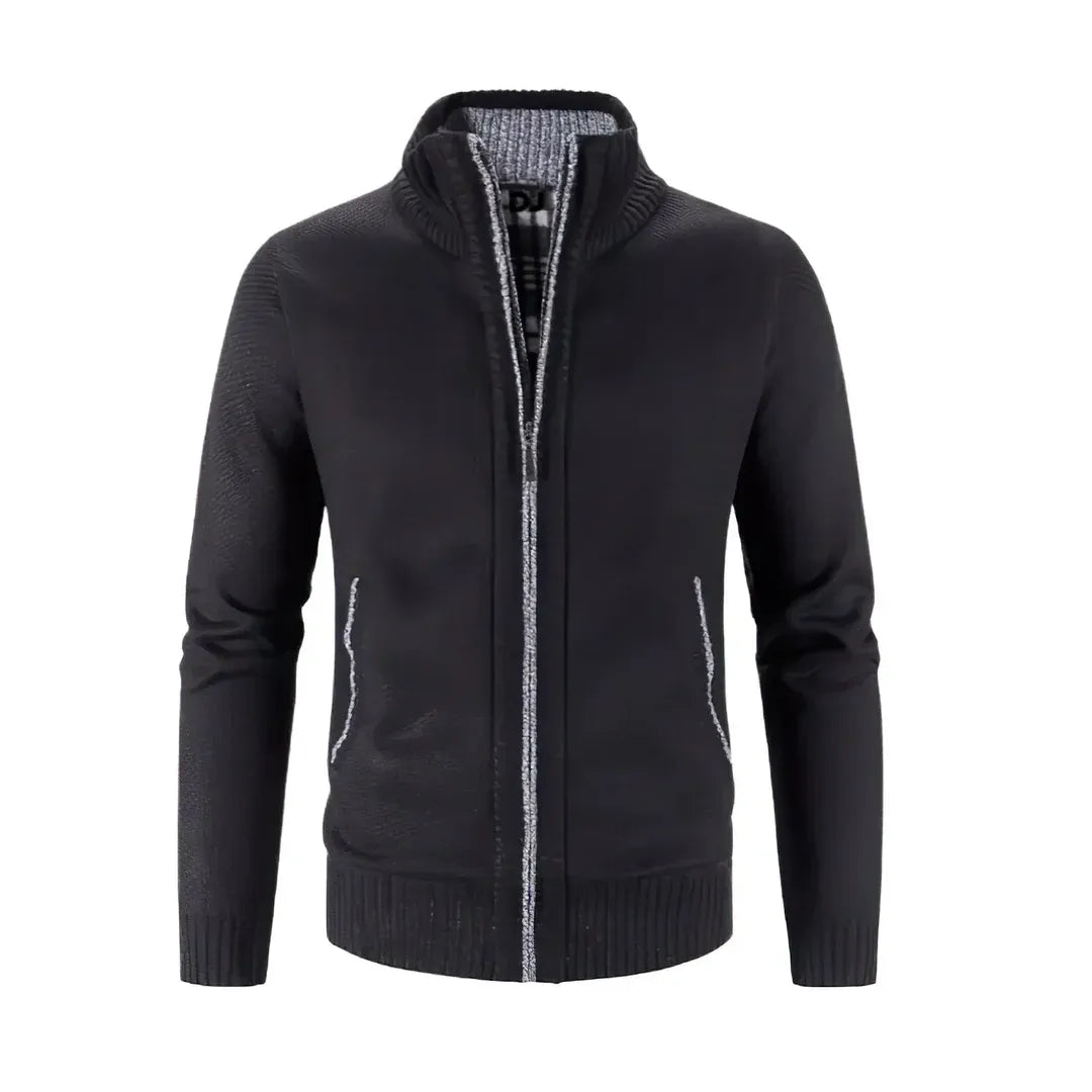 Men's Slim Fit Zip Cardigan Sweater - Nocini
