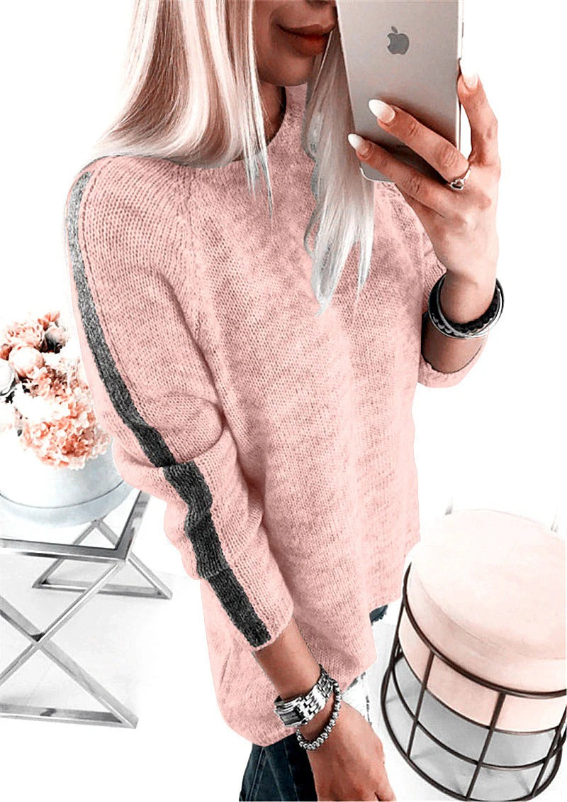 Comfy Women's Striped Cotton Sweater