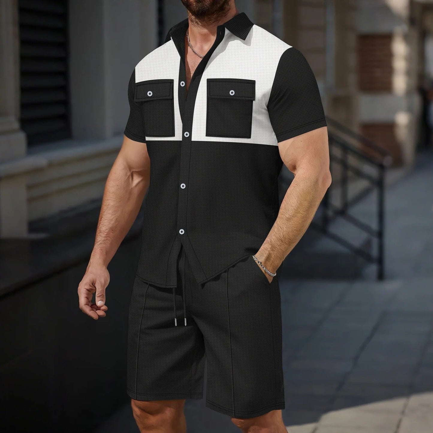 Men's Casual Tee and Shorts Set – Lightweight Comfort Fit