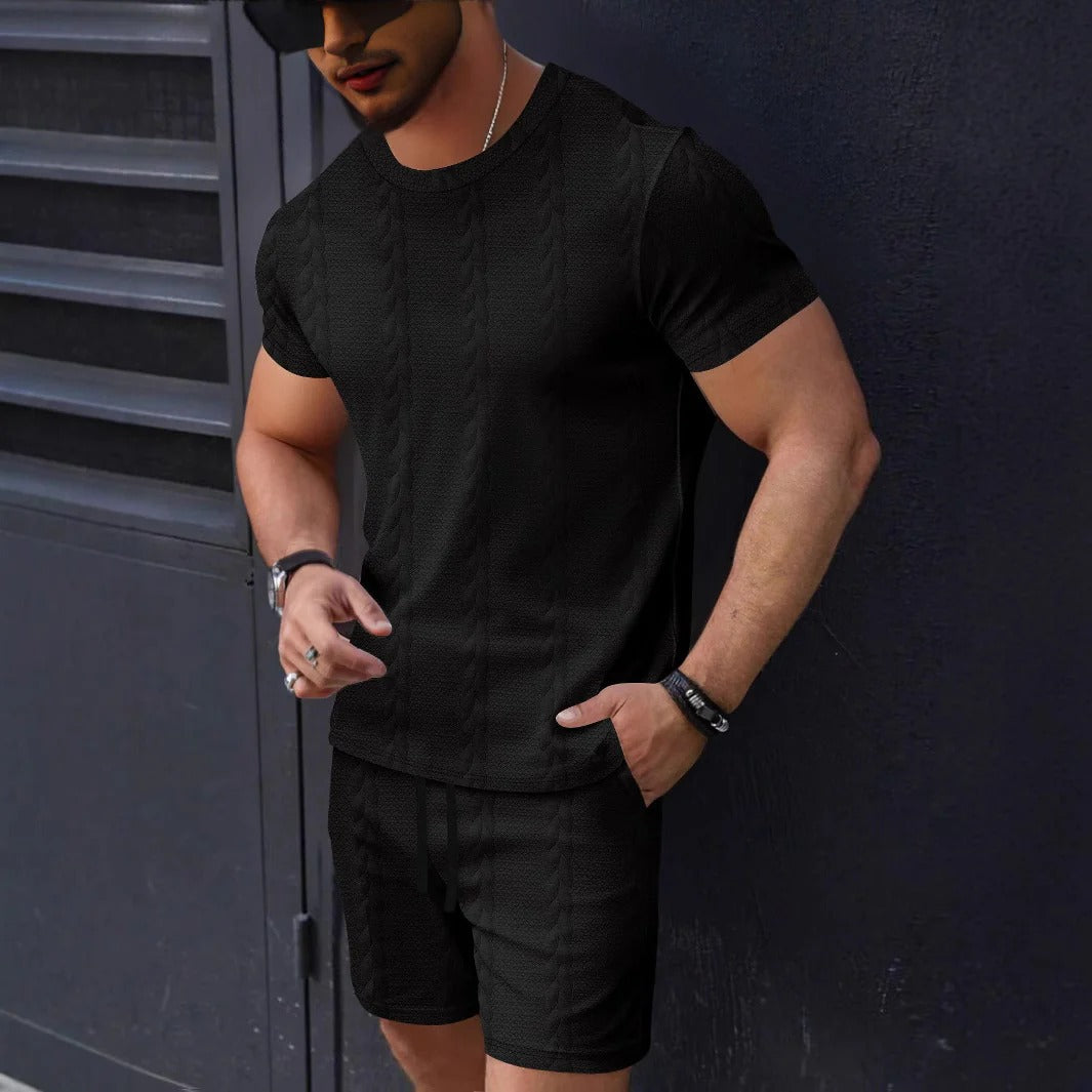 Casual Men's Tee and Shorts Set - Nocini