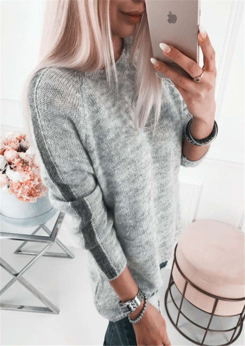 Comfy Women's Striped Cotton Sweater