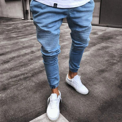 Men's Slim Fit Jogger Pants with Elastic Waist - Nocini