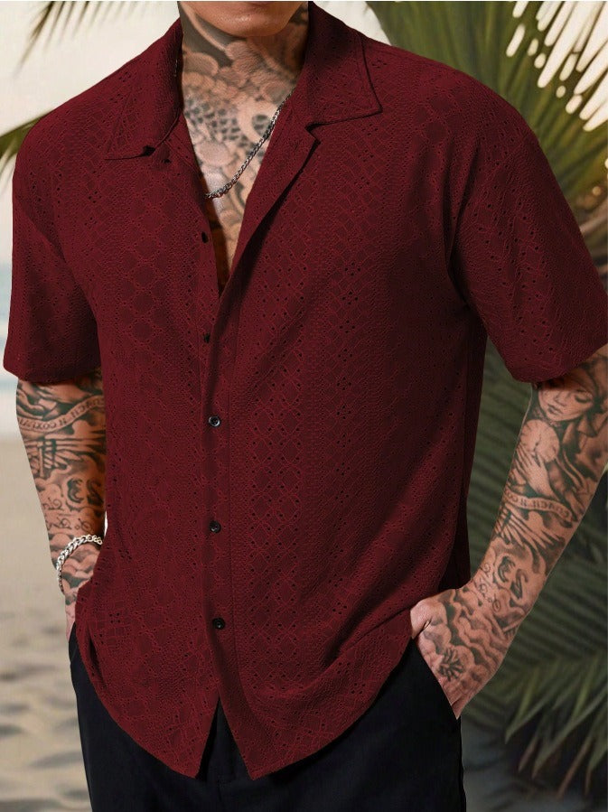 Men's Breathable Lightweight Summer Short Sleeve Shirt