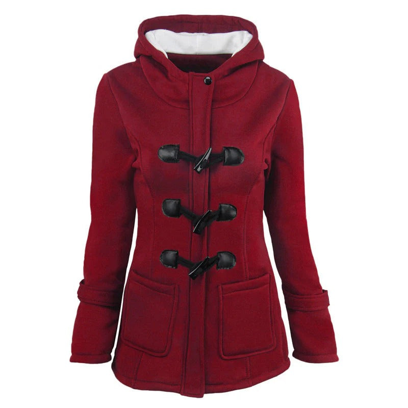 Ladies Hooded Jacket Soft Cotton Relaxed Fit