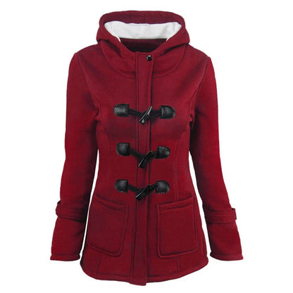 Ladies Hooded Jacket Soft Cotton Relaxed Fit