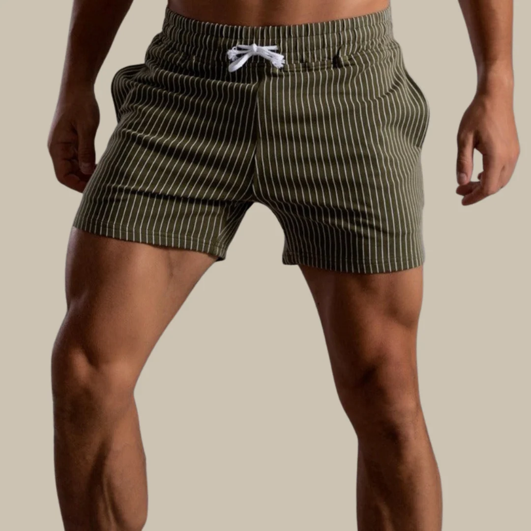 Men's Quick Dry Swim Shorts Mid Length Adjustable Waist