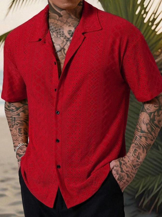 Men's Breathable Lightweight Summer Short Sleeve Shirt