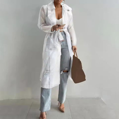 Classic Water Repellent Women's Trench Coat - Nocini
