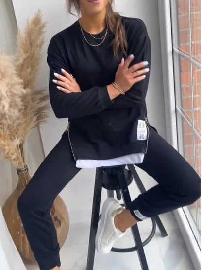 Cozy Women's Lounge Set Soft Sweatshirt Joggers
