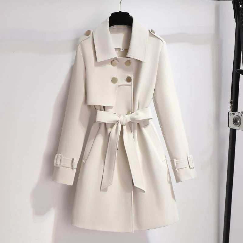 Classic Women's Double Breasted Trench Coat - Nocini