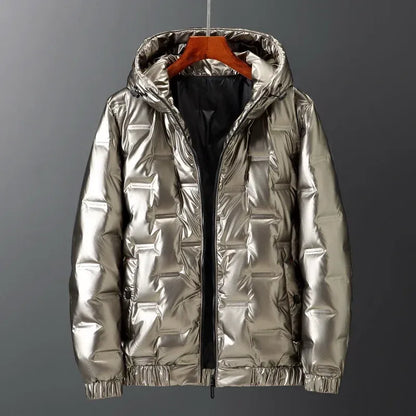 Warm Waterproof Men's Quilted Down Coat