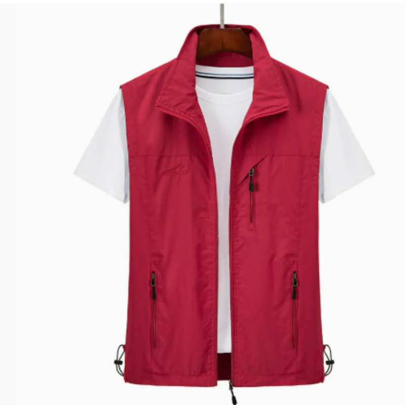 Classic Mens Zip Vest with Multiple Pockets