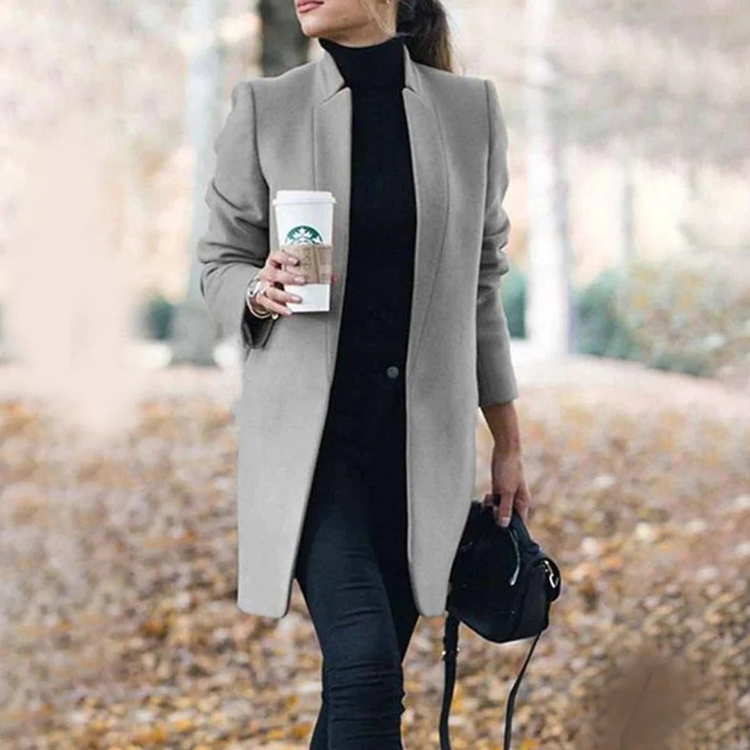 Classic Fit Wool Knee Length Coat