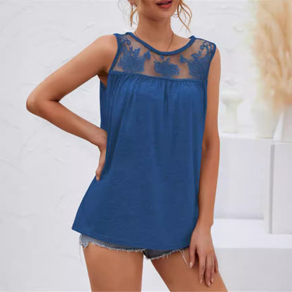 Comfy Sleeveless Blouse Soft Cotton Relaxed Fit