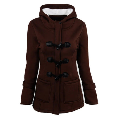 Ladies Hooded Jacket Soft Cotton Relaxed Fit - Nocini