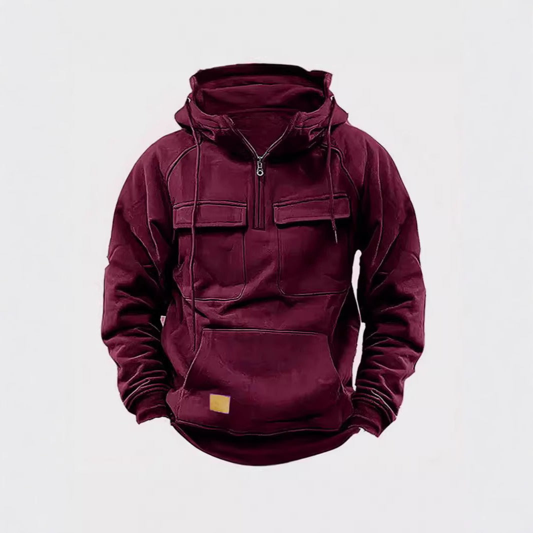 Comfortable Mens Fleece Hoodie with Zip