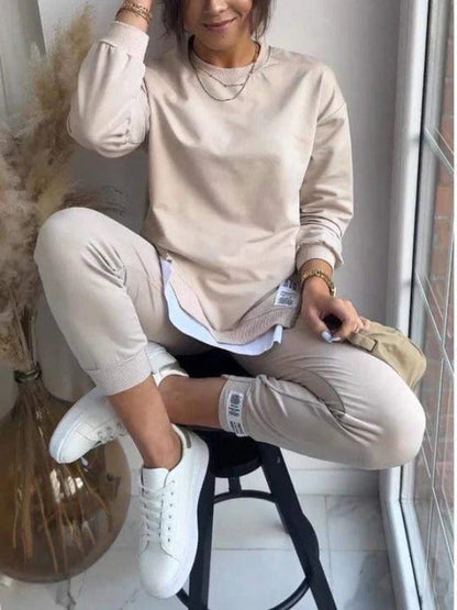 Cozy Women's Lounge Set Soft Sweatshirt Joggers