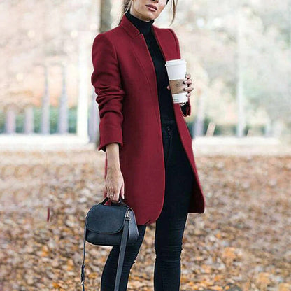 Classic Fit Wool Knee Length Coat