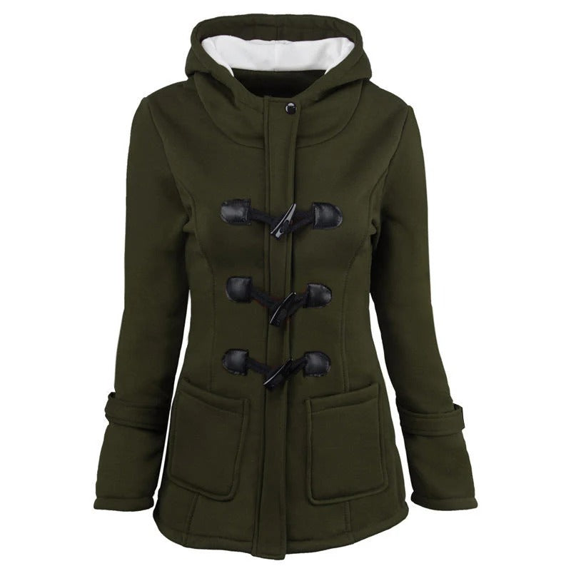 Ladies Hooded Jacket Soft Cotton Relaxed Fit