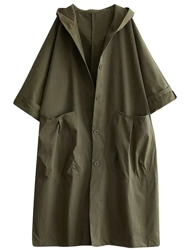 Women's Long Water-Resistant Parka Coat