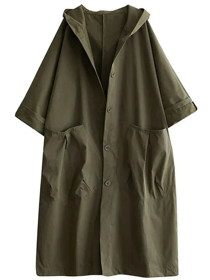 Women's Long Water-Resistant Parka Coat
