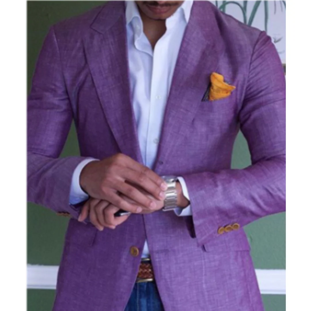 Slim Fit Mens Wool Blazer Jacket
