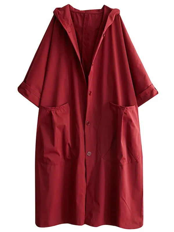 Women's Long Water-Resistant Parka Coat