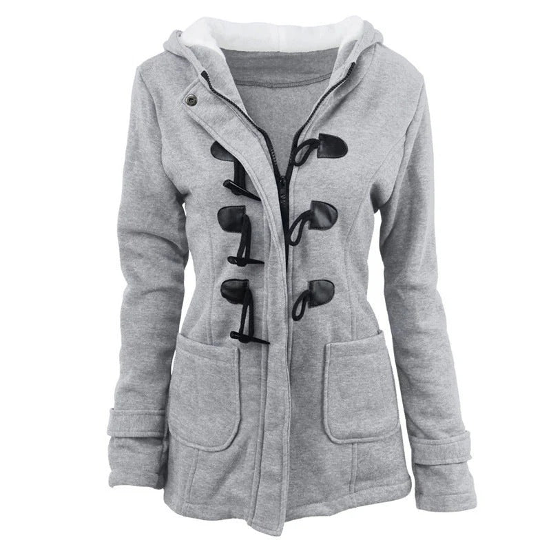 Ladies Hooded Jacket Soft Cotton Relaxed Fit