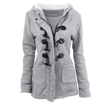 Ladies Hooded Jacket Soft Cotton Relaxed Fit