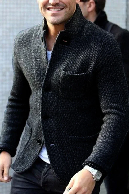 Slim Fit Men's Wool Business Jacket