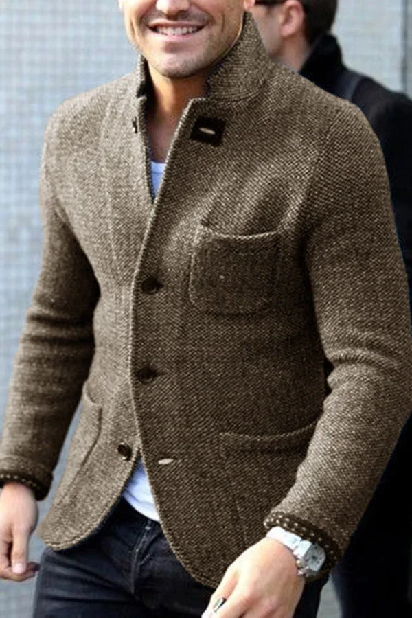 Slim Fit Men's Wool Business Jacket - Nocini