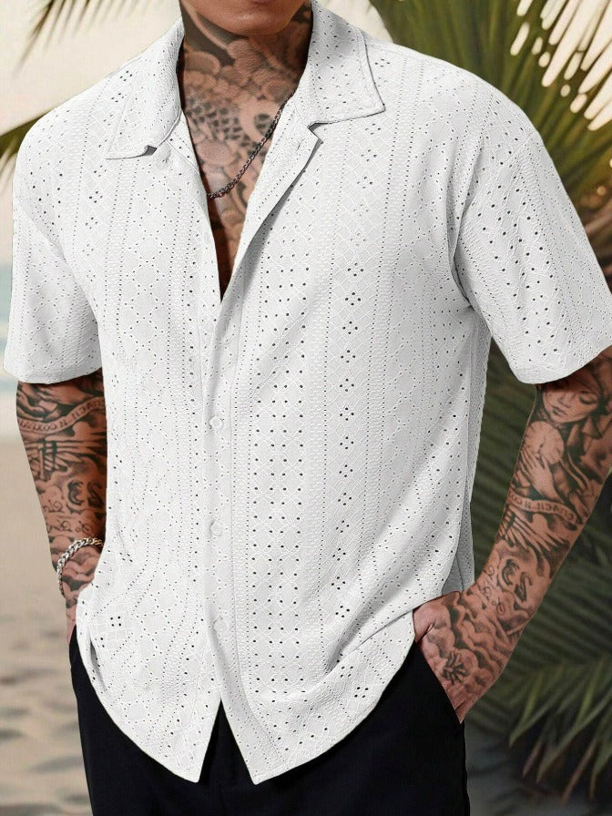 Men's Breathable Lightweight Summer Short Sleeve Shirt