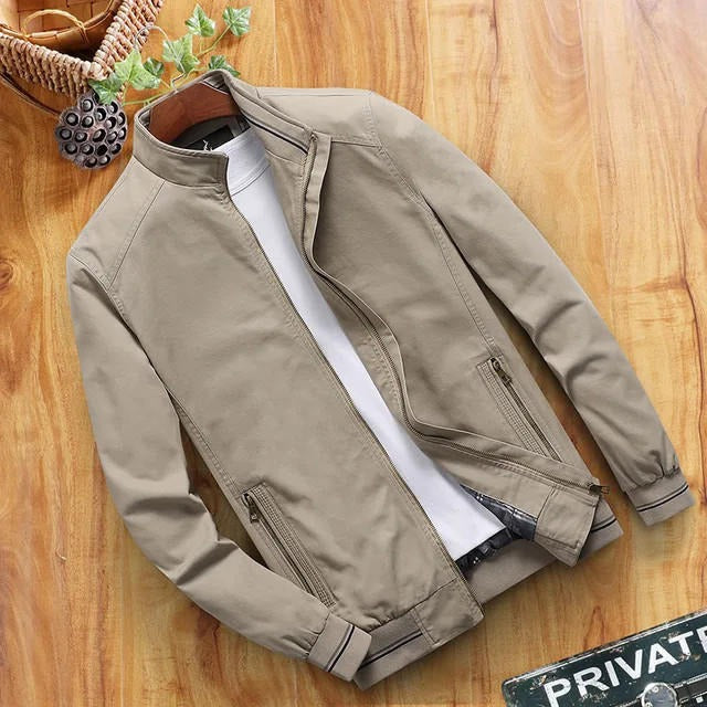 Men's Lightweight Water Resistant Slim Fit Jacket - Nocini