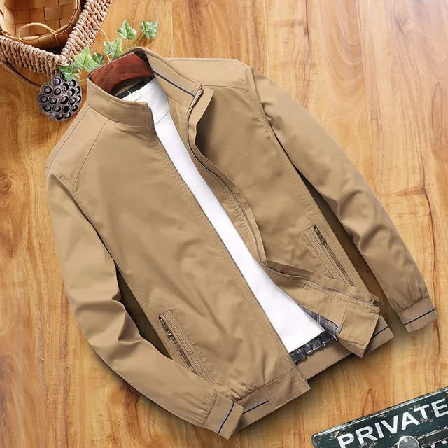 Men's Lightweight Water Resistant Slim Fit Jacket
