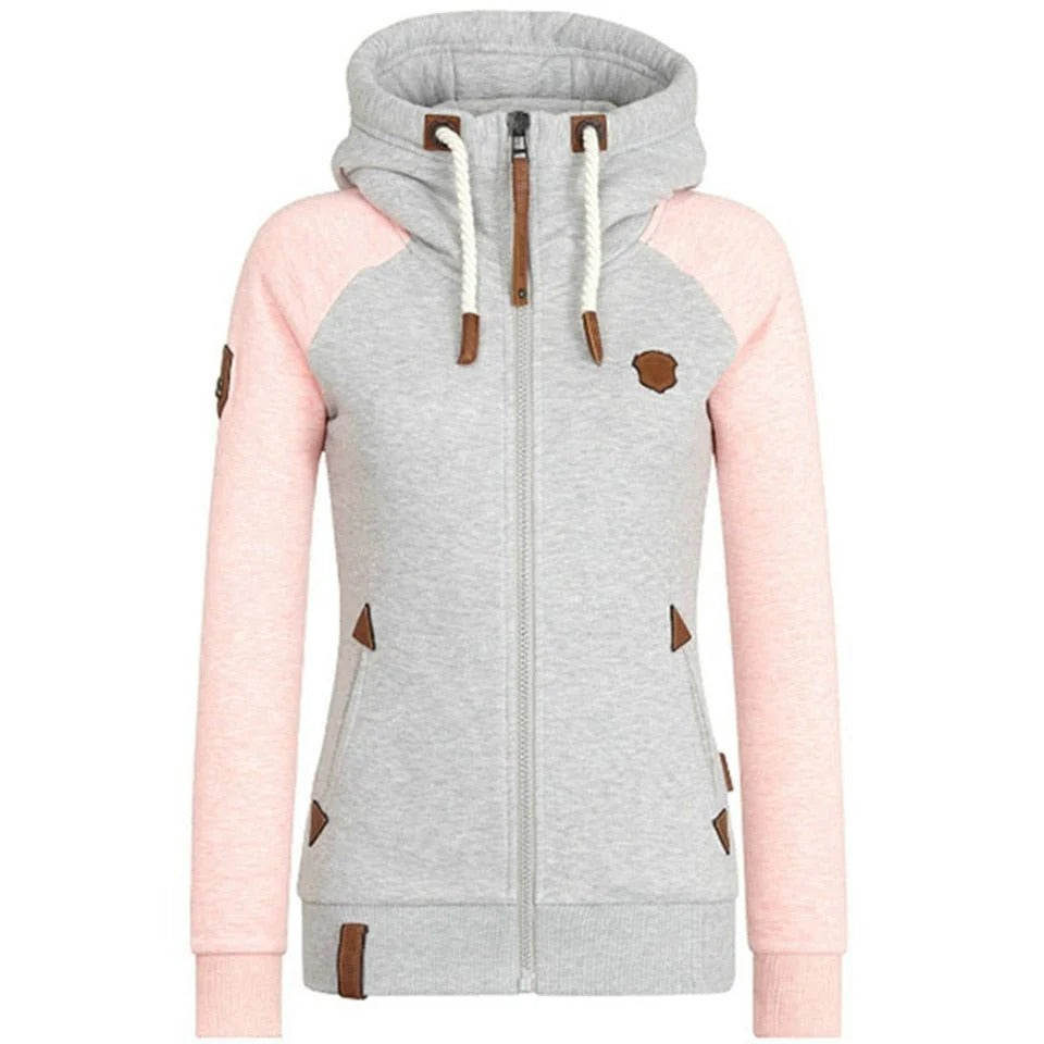 Slim Fit Women's Knit Hooded Jacket