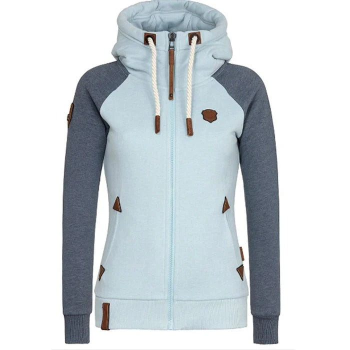 Slim Fit Women's Knit Hooded Jacket