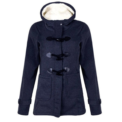 Classic Fit Women's Parka Coat with Hood and Pockets