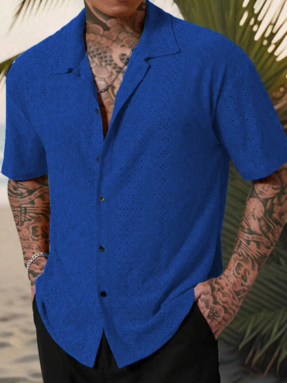 Men's Breathable Lightweight Summer Short Sleeve Shirt